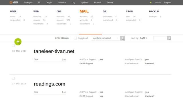 10款好用的Linux服务器网站管理面板(图7)