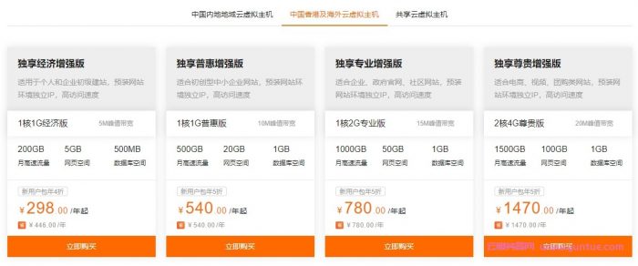 阿里云虚拟主机:1核/1G/5M/独立IP/个人企业建站,年付3.5折,仅206元/年(图3) 阿里云虚拟主机:1核/1G/5M/独立IP/个人企业建站,年付3.5折,仅206元/年(图3)