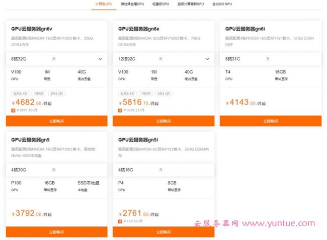阿里云GPU服务器一年多少钱?阿里云GPU云服务器价格表(图3) 阿里云GPU服务器一年多少钱?阿里云GPU云服务器价格表(图3)