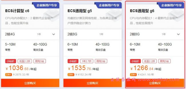 阿里云服务器入门级和企业级服务器分类以及如何选择?(图3) 阿里云服务器入门级和企业级服务器分类以及如何选择?(图3)
