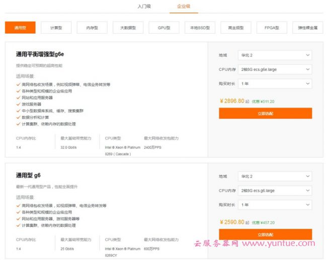 阿里云企业级服务器多少钱一年?阿里云企业云服务器租用费用说明(图2) 阿里云企业级服务器多少钱一年?阿里云企业云服务器租用费用说明(图2)