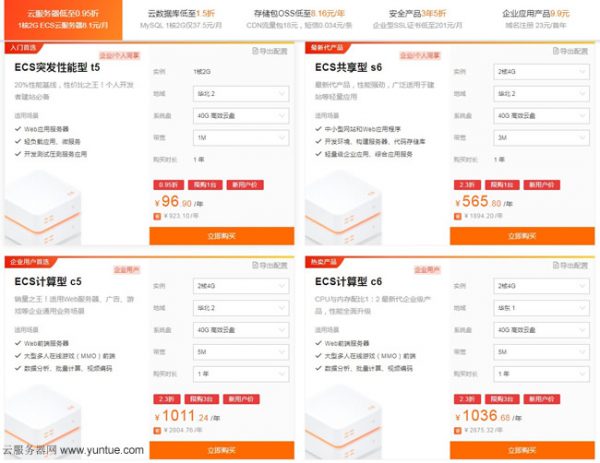 阿里云服务器新购、复购、升级优惠活动推荐(图3) 阿里云服务器新购、复购、升级优惠活动推荐(图3)