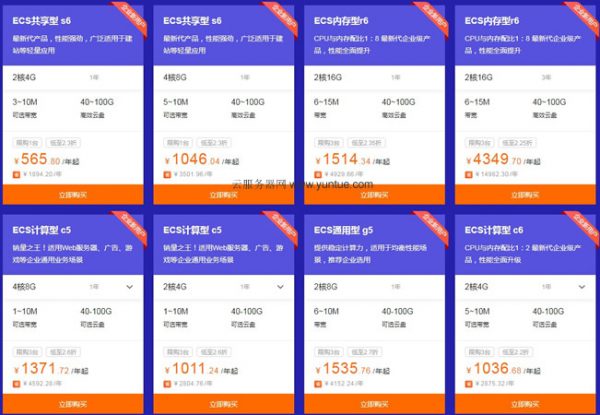 阿里云服务器新购、复购、升级优惠活动推荐(图2) 阿里云服务器新购、复购、升级优惠活动推荐(图2)