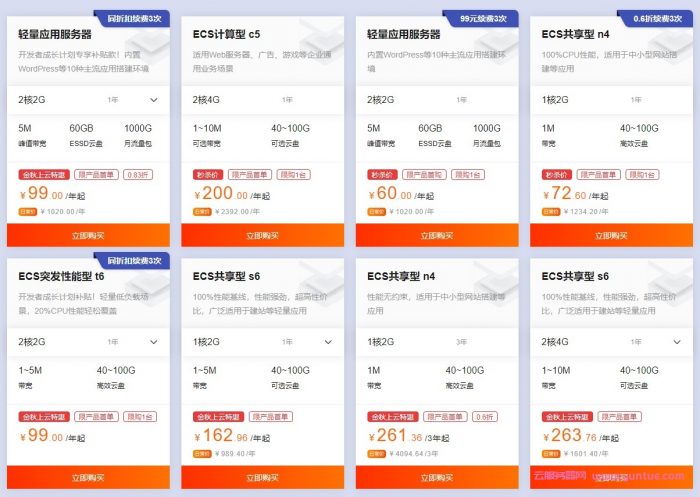 腾讯云服务器多少钱一年?腾讯云服务器活动机配置价格(图3) 腾讯云服务器多少钱一年?腾讯云服务器活动机配置价格(图3)