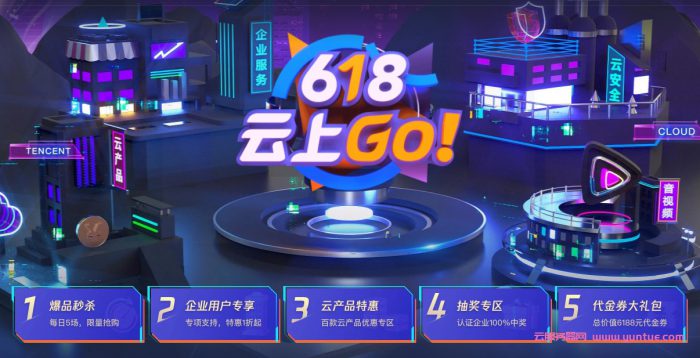 腾讯云618秒杀活动:1核2G1M 95元/年;2核4G3M 1690元/3年;4核8G5M 3209元/3年(图1) 腾讯云618秒杀活动:1核2G1M 95元/年;2核4G3M 1690元/3年;4核8G5M 3209元/3年(图1)