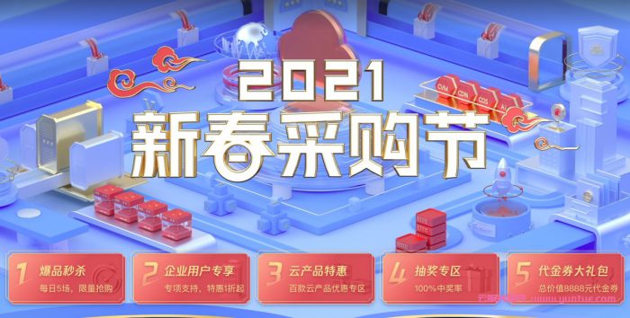 腾讯云2021年新春采购节：新老用户有哪些优惠活动?(图1)