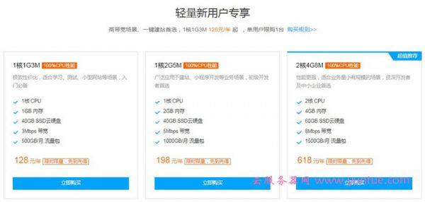 腾讯云轻量应用服务器128元/年 轻量应用服务器pk传统VPS有什么优势?(图2)