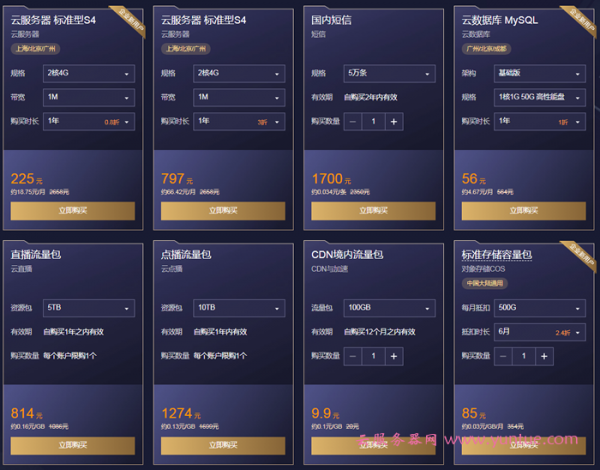 腾讯云双十一2020优惠秒杀活动 云服务器首年仅需88元/年(图2)