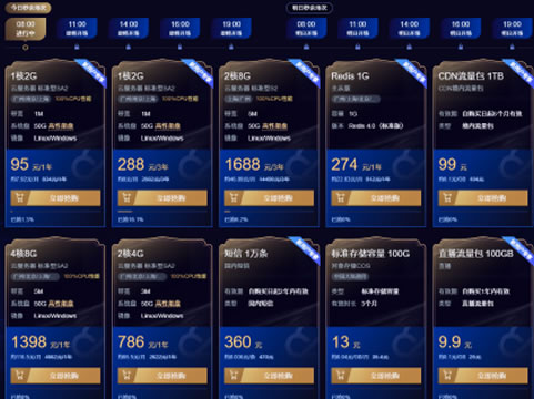 腾讯云618云服务器优惠活动 云服务器1核2G首年95元(图1)