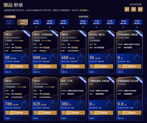 腾讯云云服务器618活动 云服务器最低1核2G首年95元(图1)