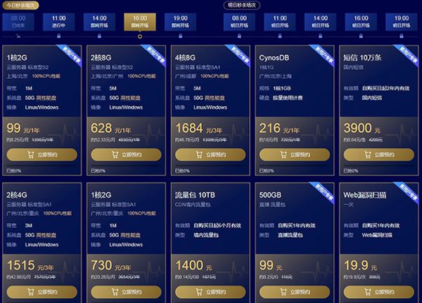 腾讯云服务器年付99元起 4核8G5M带宽1684元/3年(图2)