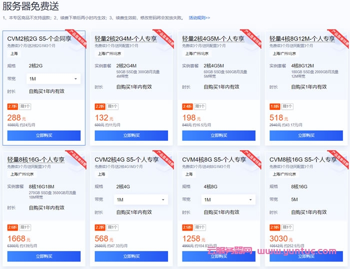 腾讯云618活动：领取代金券，2核/2G/3M95元/年(图3)