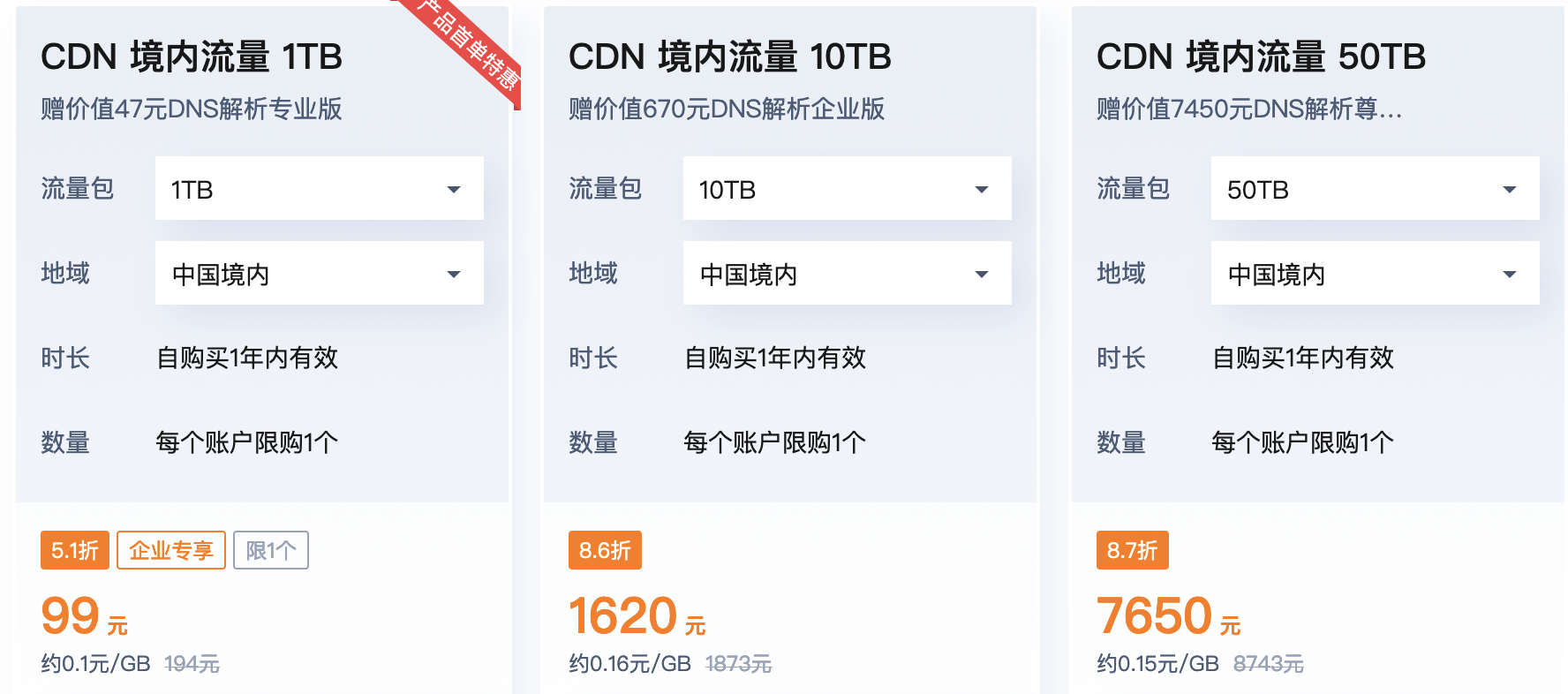 腾讯云：为网站提速，购CDN流量包送DNS解析(图1)