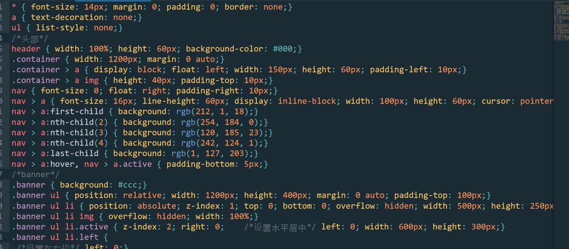 **示例CSS代码**：