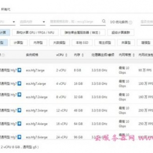 阿里云服务器实例规格型号、性能详细介绍及如何选择
