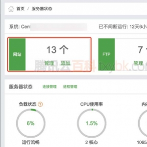 腾讯云轻量应用服务器可以搭建几个网站？