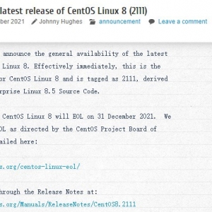 CentOS Linux 8.5 (2111) 发布