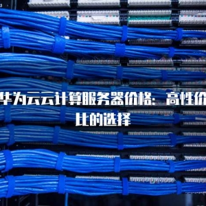 华为云云计算服务器价格：高性价比的选择
