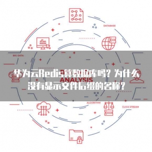 华为云Redis算数据库吗？为什么没有显示文件后缀的名称？