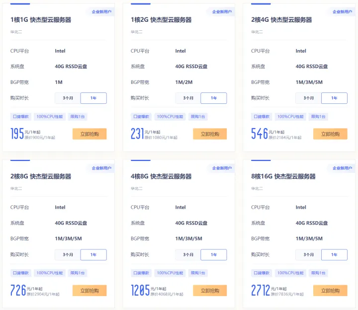 2022年双11提前购，腾讯云、阿里云、华为云服务器购买指南？省钱攻略，轻量应用服务器推荐(图5)