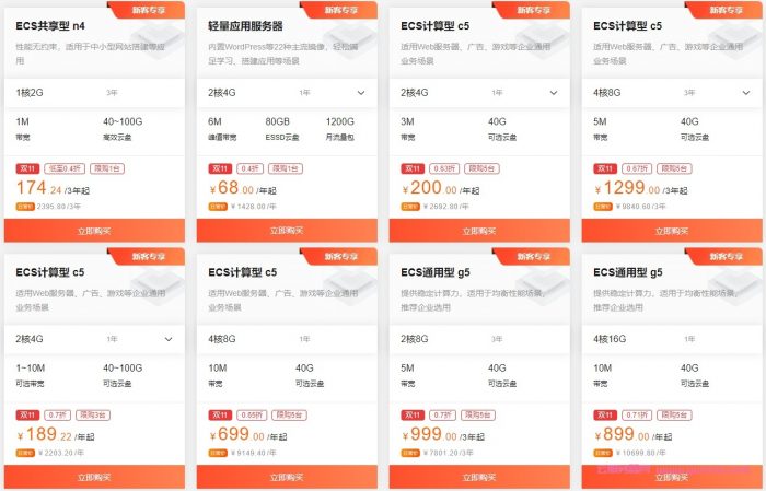 阿里云双11最后11天：轻量2核4G6M仅204元/3年;4核8G5M仅399元/年,1299元/3年(图2)