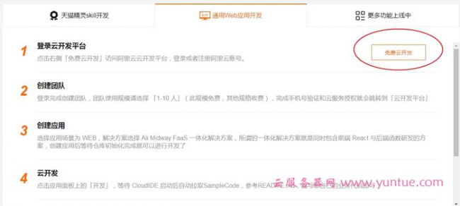 阿里云开发平台测评和体验：阿里云web应用开发步骤教程(图2)