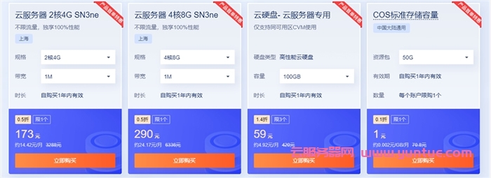 腾讯云双11活动：云上盛惠，2核4G服务器8元/月(图4)