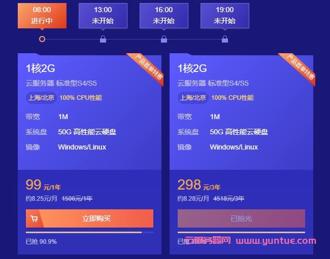 腾讯云服务器99元一年,1核2G1M带宽云服务器配置价格(图1) 腾讯云服务器99元一年,1核2G1M带宽云服务器配置价格(图1)