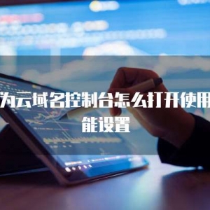 华为云域名控制台怎么打开使用功能设置