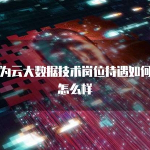 华为云大数据技术岗位待遇如何啊怎么样