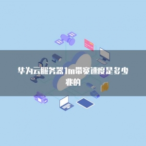 华为云服务器1m带宽速度是多少兆的