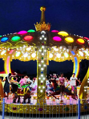 26 seat crown carousel at night