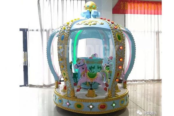 8 seat crown carousel blue