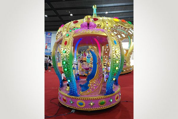 8 seat crown carousel blue